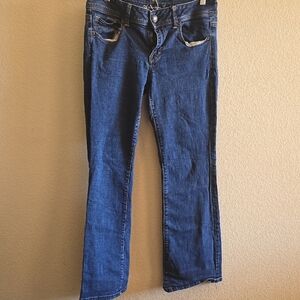 American Eagle Outfitters Dark Blue Boot Cut Jeans Size 14